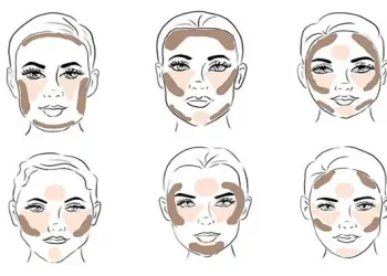 زاویه سازی صورت با لوازم آرایشی